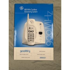 GE 900MHz Cordless Phone Answering System NEW Sealed 26992GE1 White